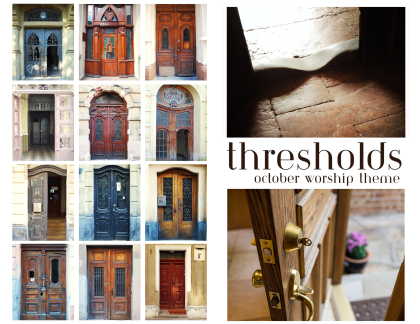 Decorative image promoting the theme of thresholds